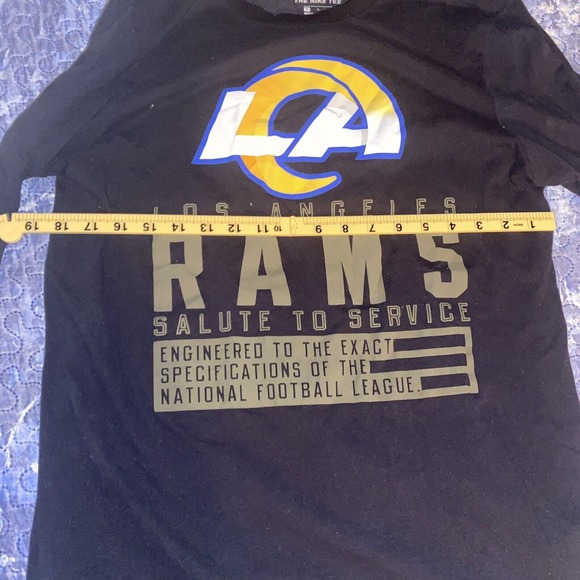 Nike Los‎ Angeles Rams Salute To Service Dri-Fit OnField T-Shirt Sz Medium - Picture 6 of 9